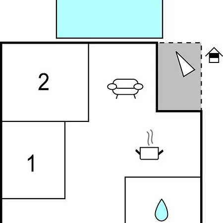 Two-bedroom Saldun With Sea View 08 * Τρογκίρ